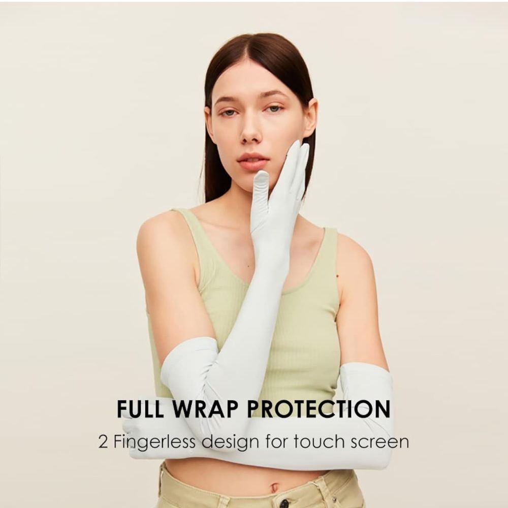 Gloves Women Formal Yellow XL UV Protect Touchscreen UPF 50 Driving Cooling E1 - Picture 4 of 8